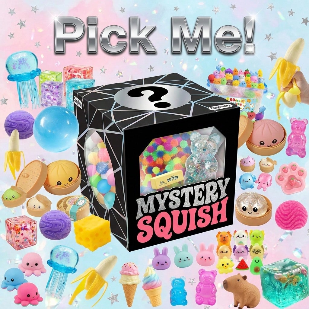 Mystery Box Blind Bag - Boîte mystère souple et mignonne –