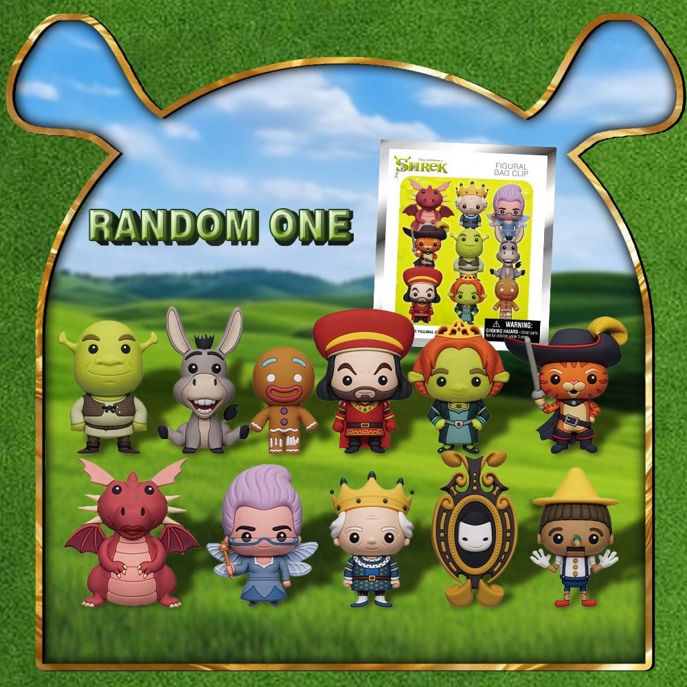 Mystery Box Blind Bag - 1 pièce Porte-clés universel Shrek 3D