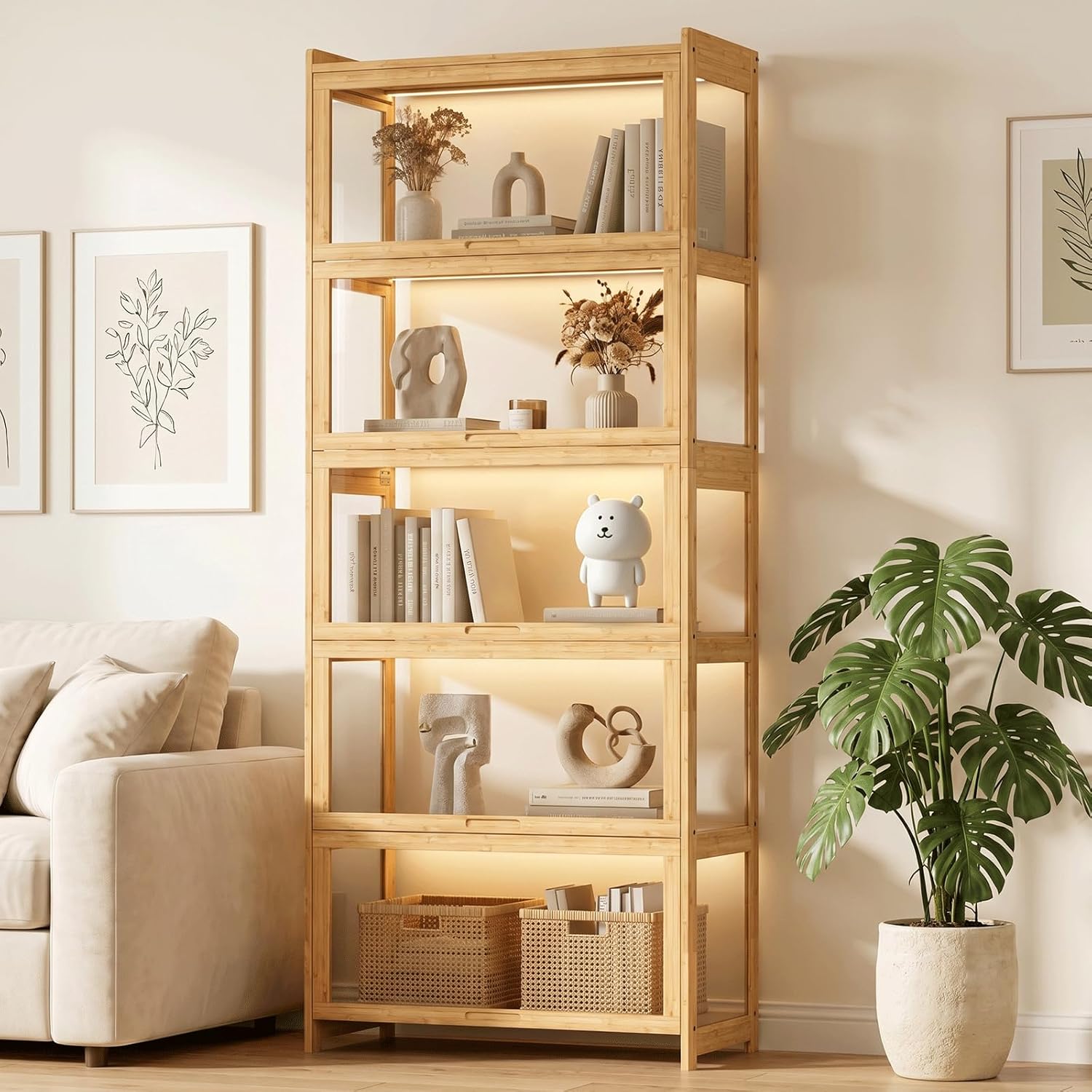 Display Case Acrylic - Vitrine avec portes en acrylique, vitrine