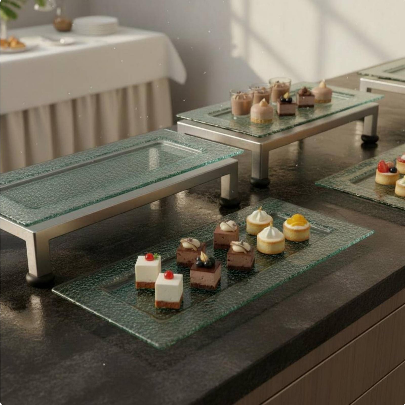 Display Risers Set - Présentoir de service à 3 niveaux