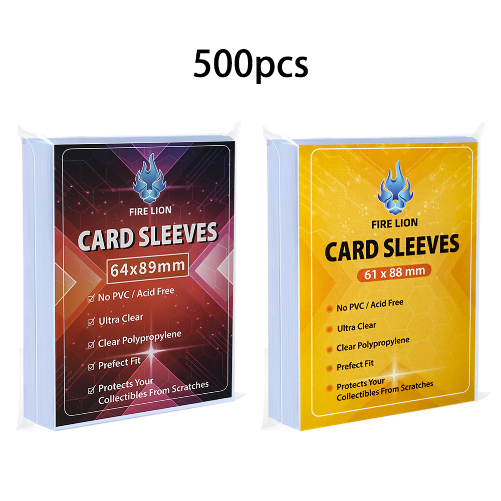 Card Top Loader - Manchons de protection de cartes transparents