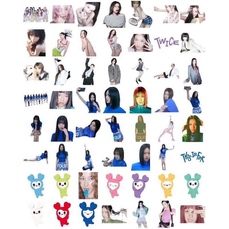 56 autocollants mignons de per - Vinyl Figure Blank avis et prix
