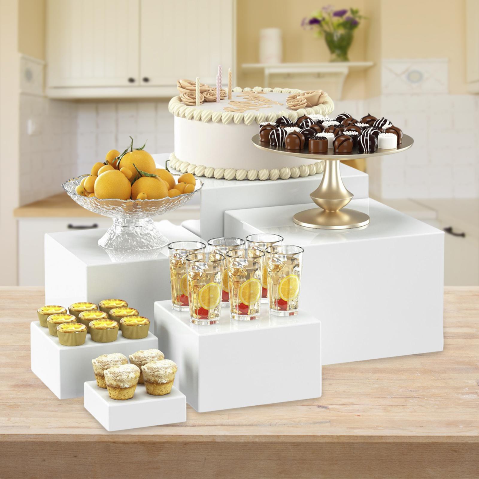 6x acrylique Buffet Riser Dess - Display Risers Set avis et prix