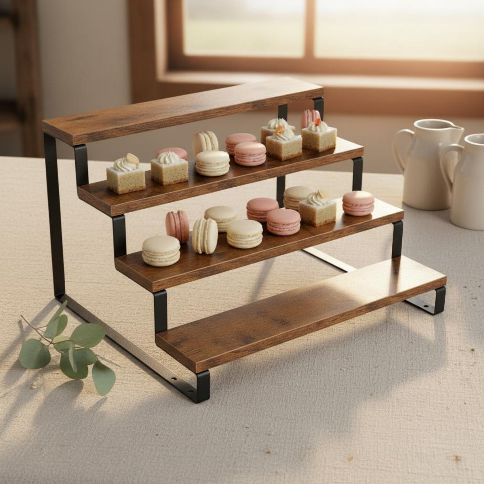Présentoir à 4 niveaux en bois - Display Risers Set avis et prix